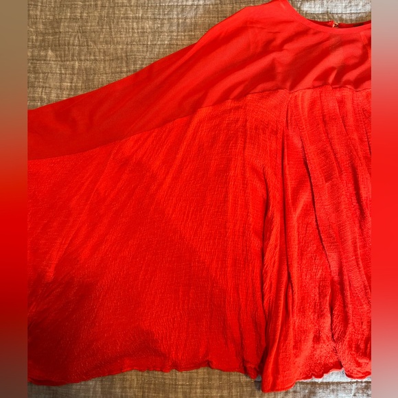 Free People On the Weekend blouse, red, large - Picture 5 of 6